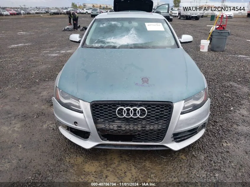 2012 Audi A4 2.0T Premium VIN: WAUHFAFL2CN014544 Lot: 40756704