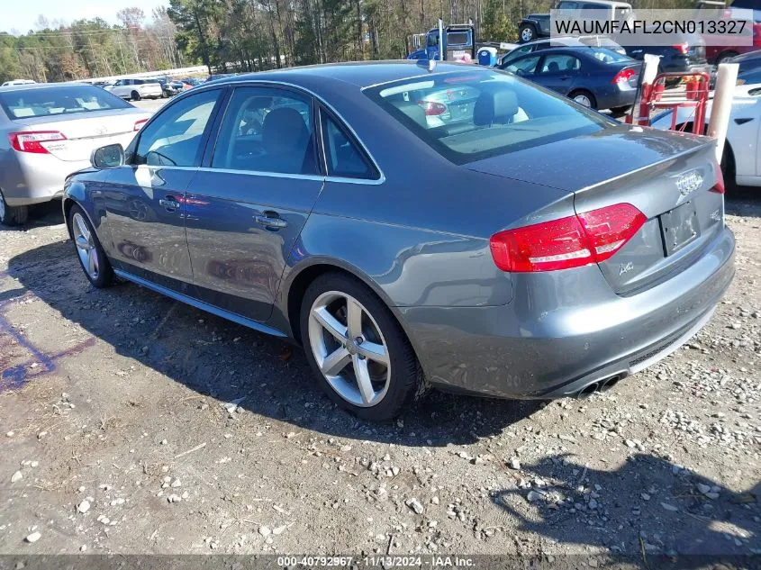 2012 Audi A4 2.0T Premium VIN: WAUMFAFL2CN013327 Lot: 40792967