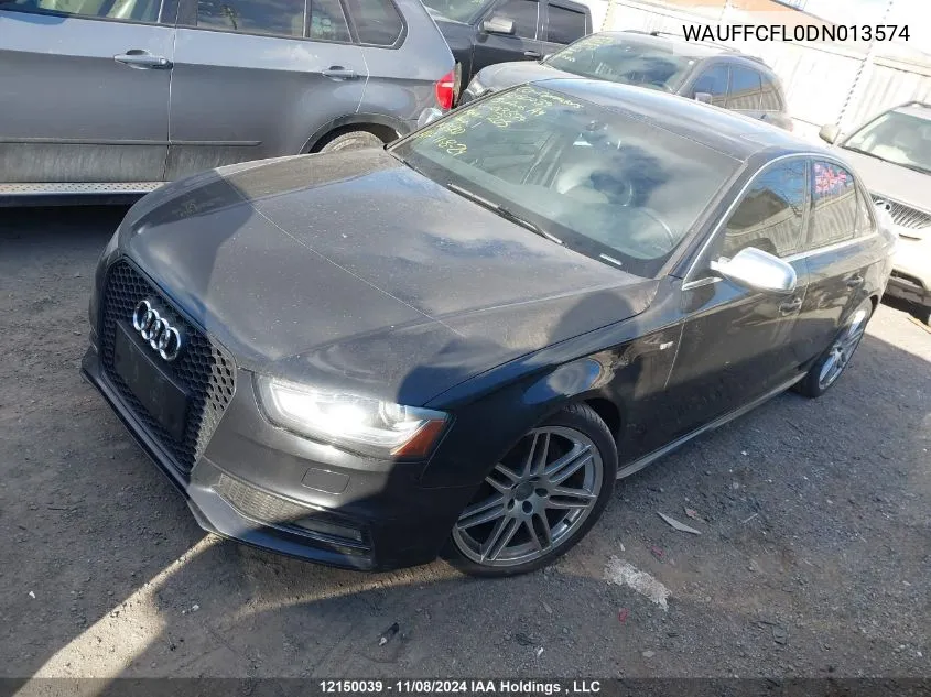 2013 Audi A4 VIN: WAUFFCFL0DN013574 Lot: 12150039