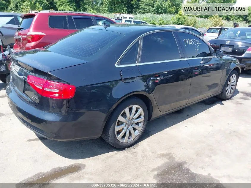 2013 Audi A4 2.0T Premium VIN: WAUBFAFL1DA091095 Lot: 39705326