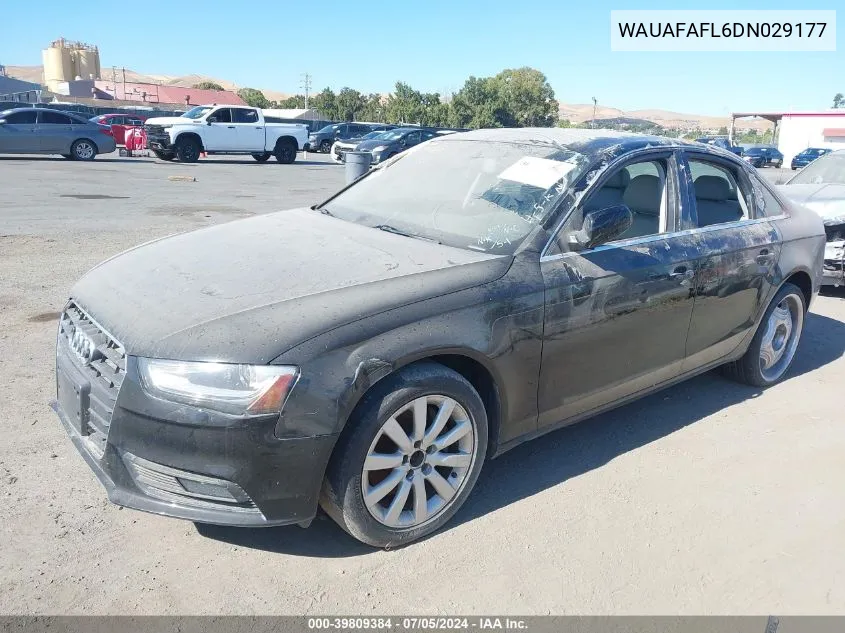 WAUAFAFL6DN029177 2013 Audi A4 2.0T Premium