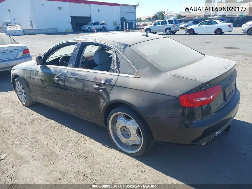 2013 Audi A4 2.0T Premium VIN: WAUAFAFL6DN029177 Lot: 39809384