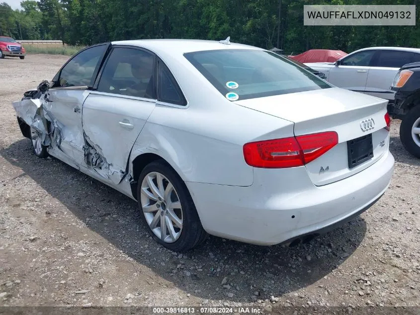 WAUFFAFLXDN049132 2013 Audi A4 2.0T Premium