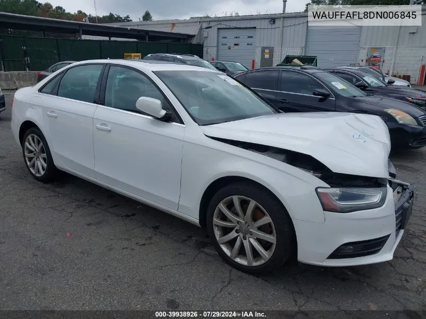 WAUFFAFL8DN006845 2013 Audi A4 2.0T Premium