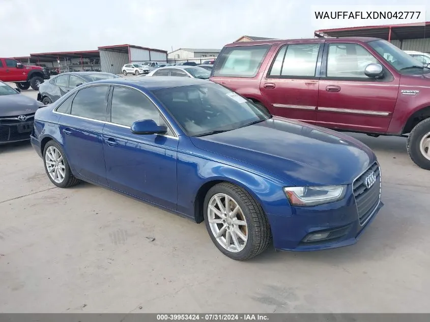 WAUFFAFLXDN042777 2013 Audi A4 2.0T Premium