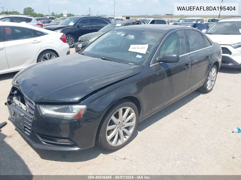 WAUEFAFL8DA195404 2013 Audi A4 2.0T Premium