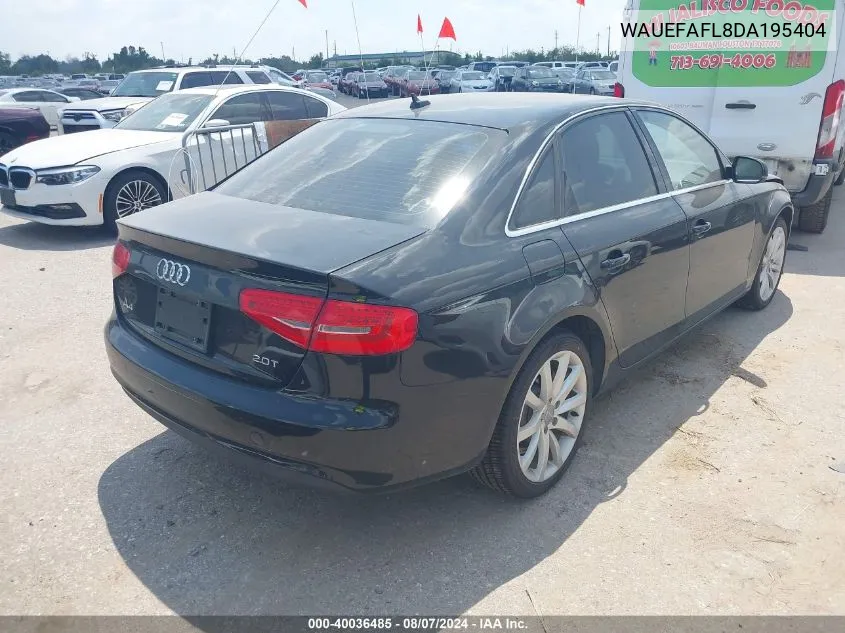 WAUEFAFL8DA195404 2013 Audi A4 2.0T Premium