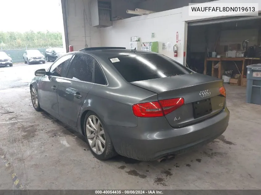 WAUFFAFL8DN019613 2013 Audi A4 2.0T Premium