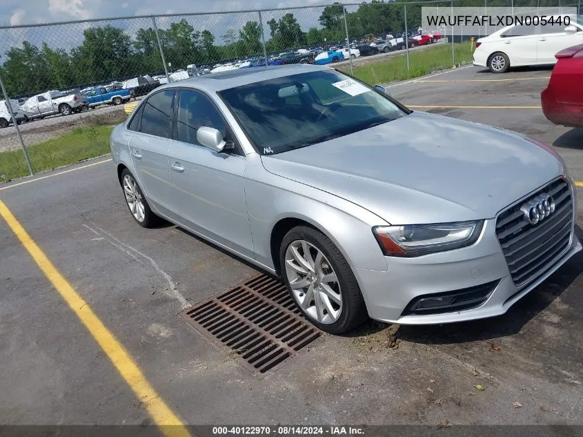 2013 Audi A4 2.0T Premium VIN: WAUFFAFLXDN005440 Lot: 40122970