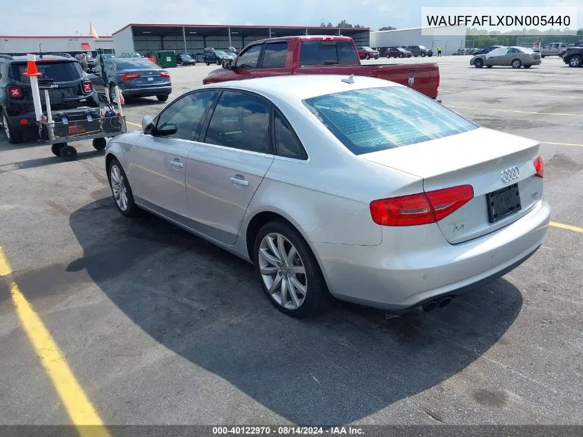 2013 Audi A4 2.0T Premium VIN: WAUFFAFLXDN005440 Lot: 40122970