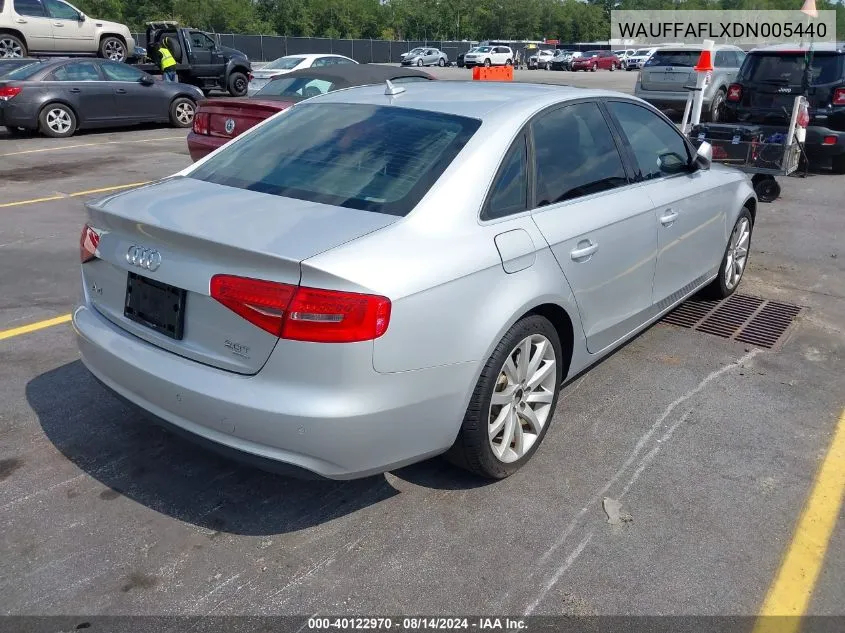 WAUFFAFLXDN005440 2013 Audi A4 2.0T Premium