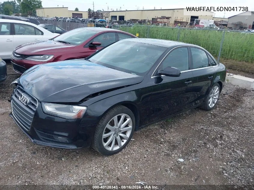 WAUFFAFL6DN041738 2013 Audi A4 2.0T Premium