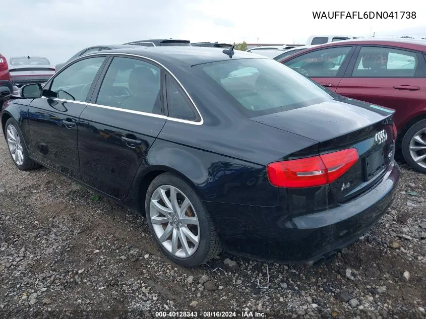 WAUFFAFL6DN041738 2013 Audi A4 2.0T Premium