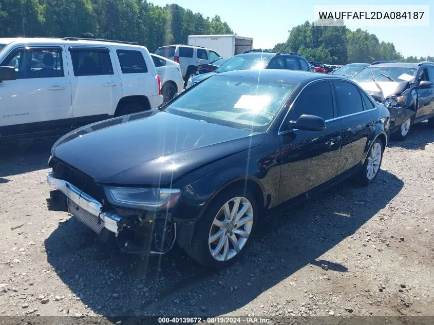 2013 Audi A4 2.0T Premium VIN: WAUFFAFL2DA084187 Lot: 40139672