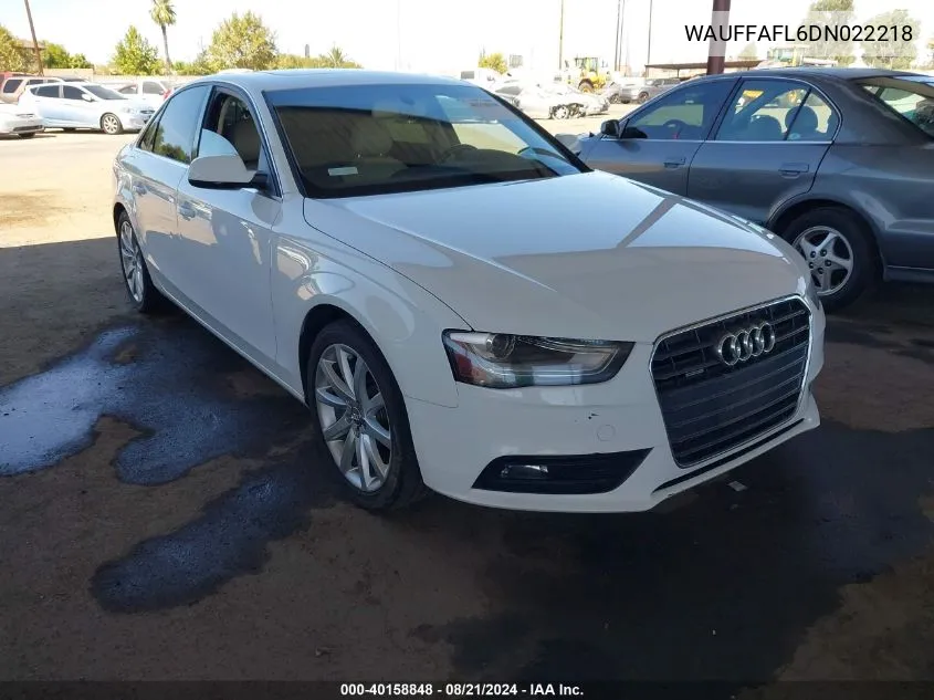 WAUFFAFL6DN022218 2013 Audi A4 2.0T Premium