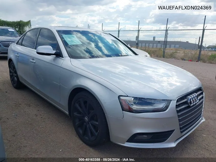 WAUEFAFLXDN024369 2013 Audi A4 2.0T Premium