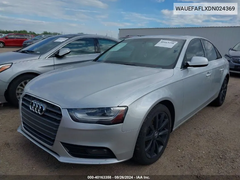 WAUEFAFLXDN024369 2013 Audi A4 2.0T Premium