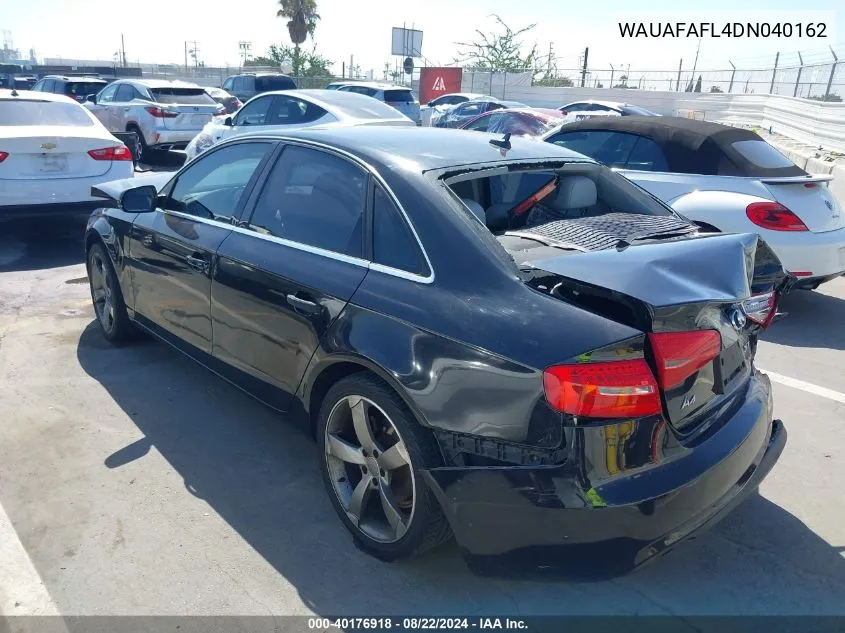 WAUAFAFL4DN040162 2013 Audi A4 2.0T Premium