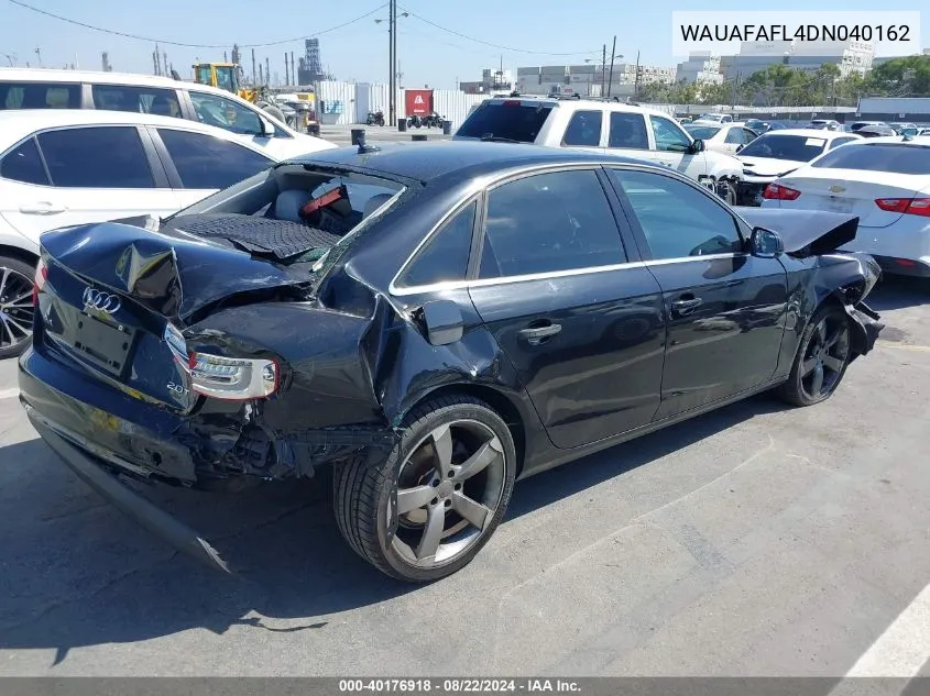 WAUAFAFL4DN040162 2013 Audi A4 2.0T Premium