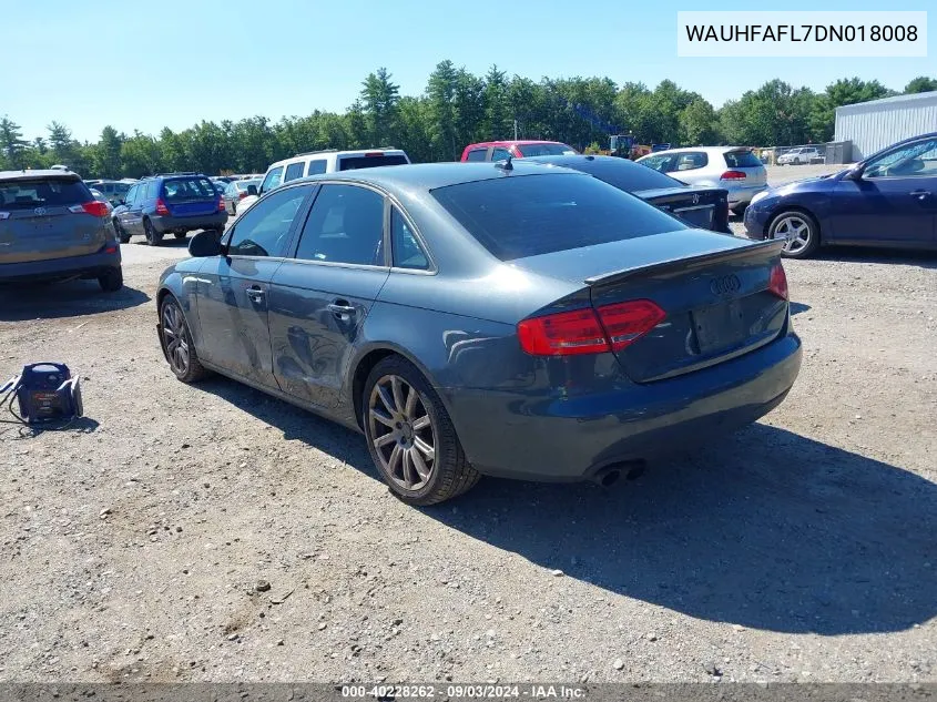 WAUHFAFL7DN018008 2013 Audi A4 2.0T Premium