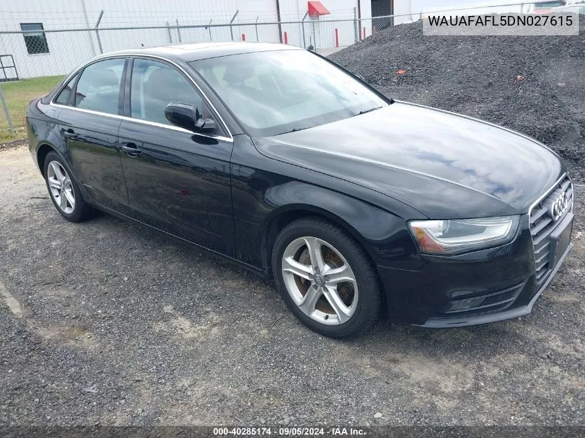 2013 Audi A4 2.0T Premium VIN: WAUAFAFL5DN027615 Lot: 40285174