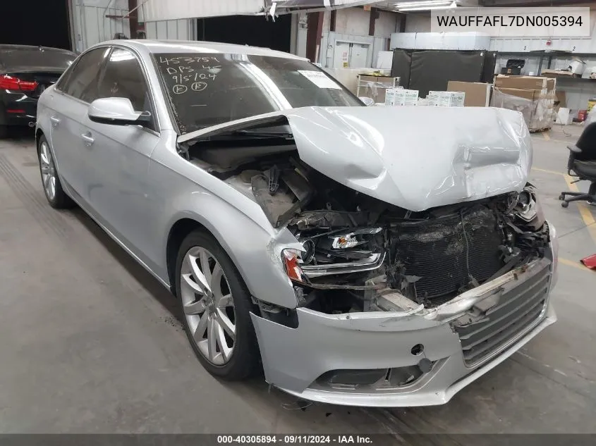 WAUFFAFL7DN005394 2013 Audi A4 2.0T Premium