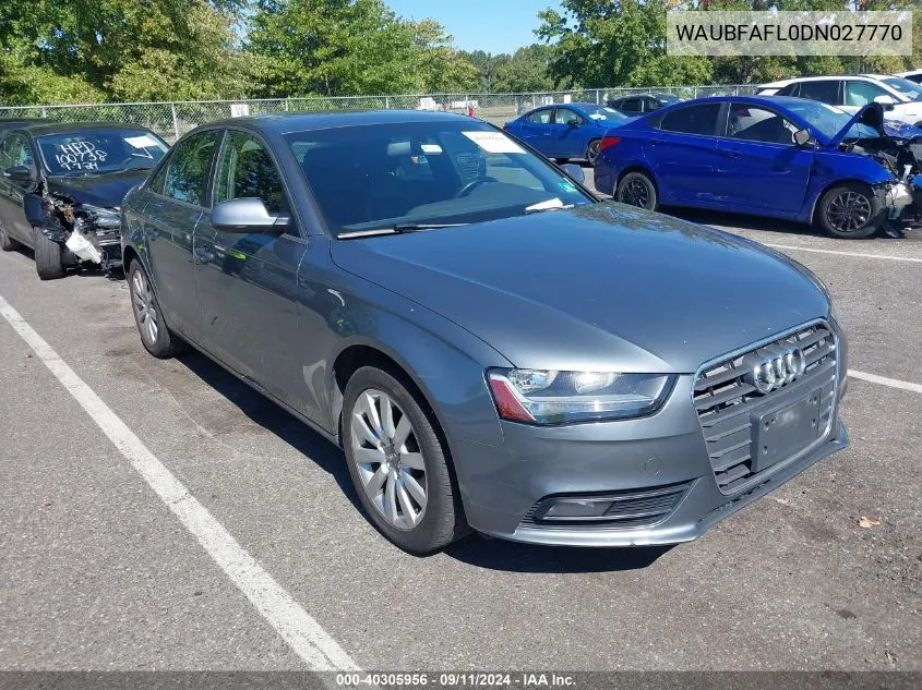 WAUBFAFL0DN027770 2013 Audi A4 Premium