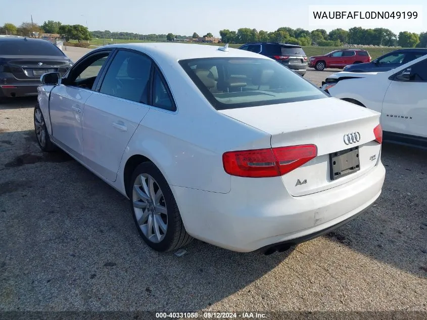 WAUBFAFL0DN049199 2013 Audi A4 Premium