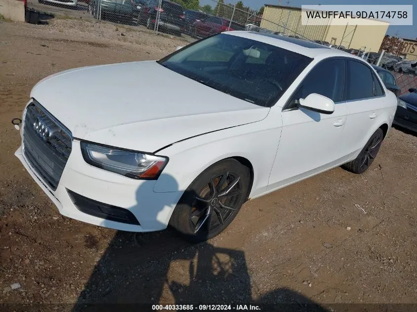 WAUFFAFL9DA174758 2013 Audi A4 2.0T Premium