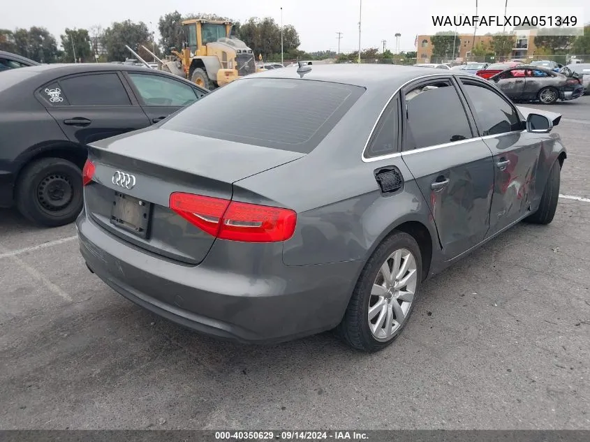 WAUAFAFLXDA051349 2013 Audi A4 Premium