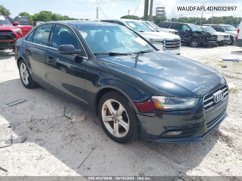 WAUDFAFL4DN032897 2013 Audi A4 2.0T Premium