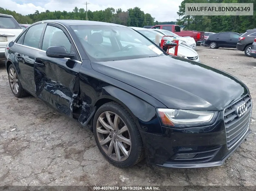 2013 Audi A4 2.0T Premium VIN: WAUFFAFL8DN004349 Lot: 40376579