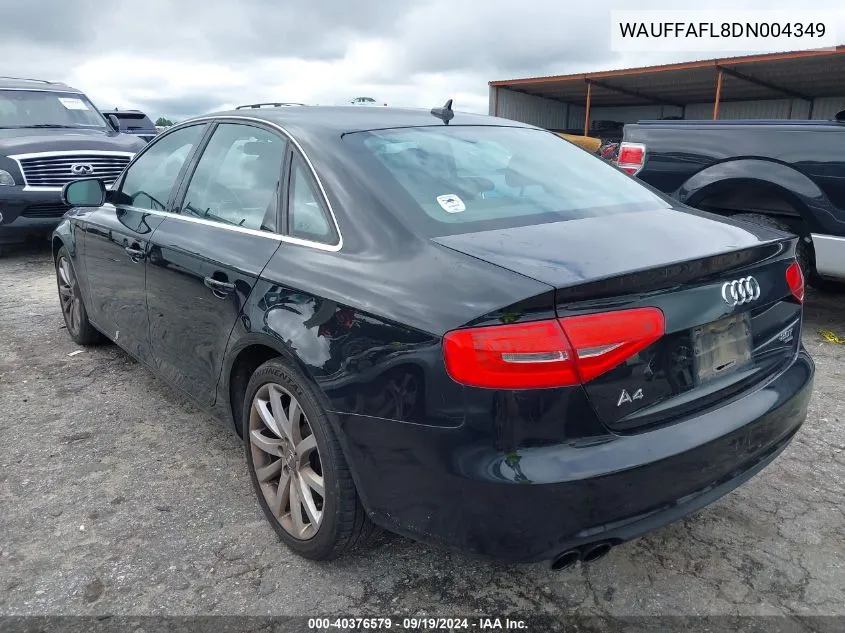 2013 Audi A4 2.0T Premium VIN: WAUFFAFL8DN004349 Lot: 40376579