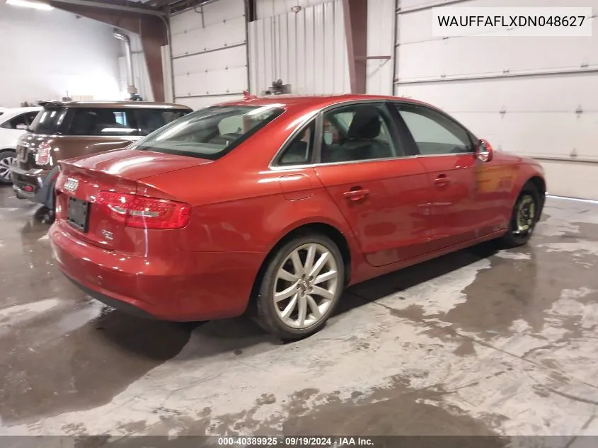 WAUFFAFLXDN048627 2013 Audi A4 2.0T Premium