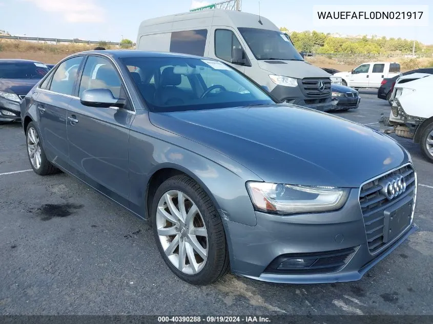 WAUEFAFL0DN021917 2013 Audi A4 2.0T Premium