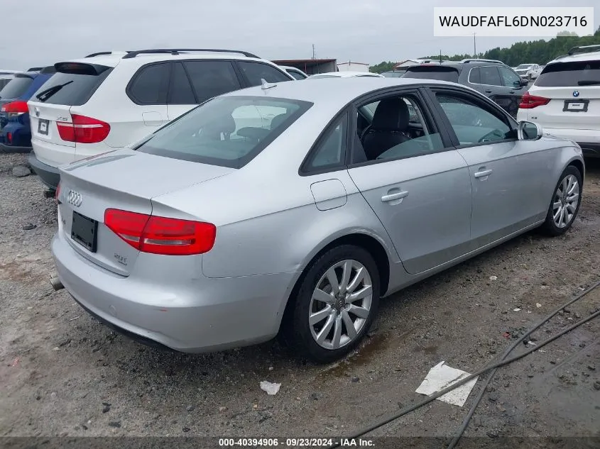 WAUDFAFL6DN023716 2013 Audi A4 2.0T Premium