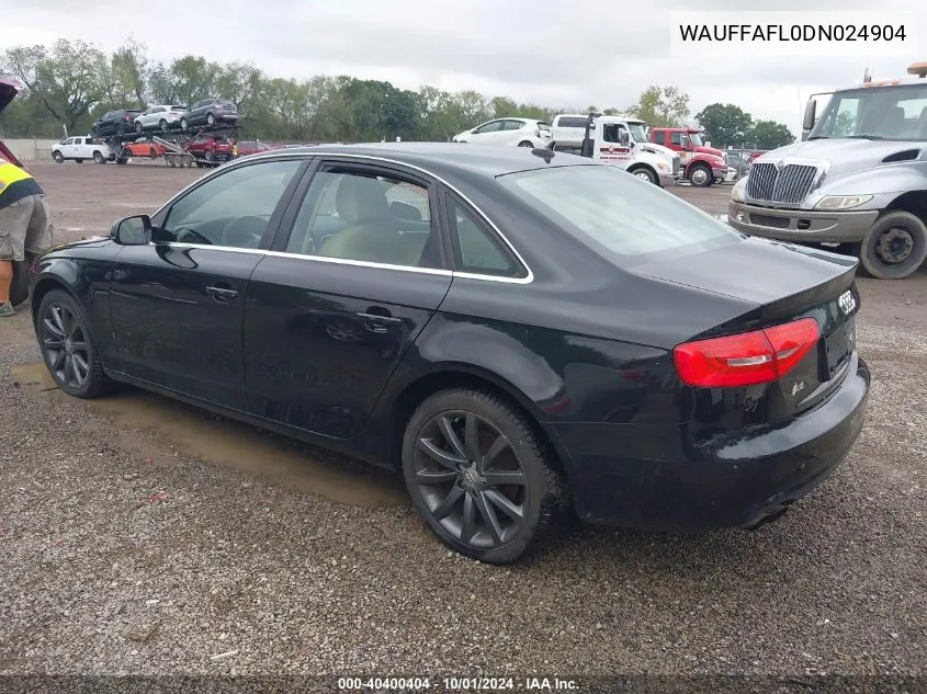 WAUFFAFL0DN024904 2013 Audi A4 2.0T Premium