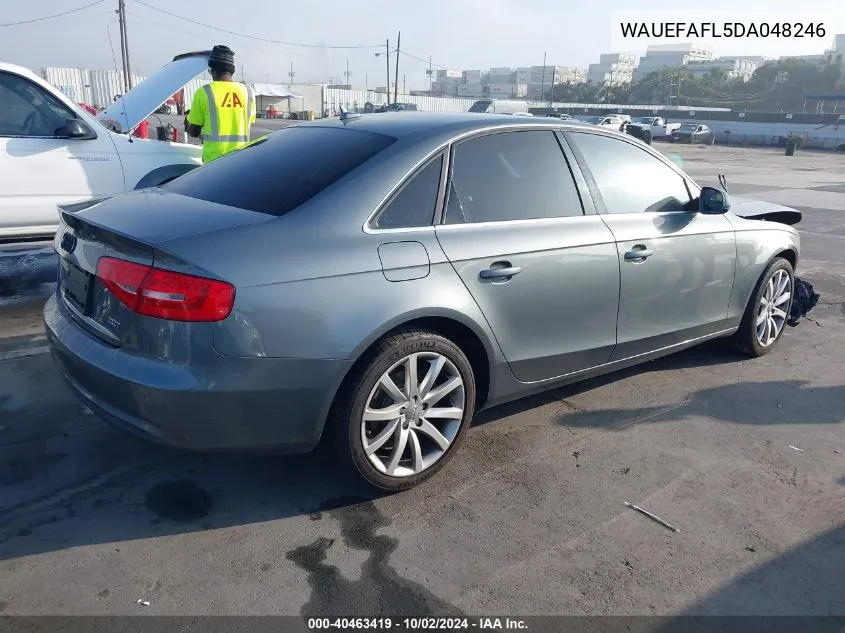 WAUEFAFL5DA048246 2013 Audi A4 2.0T Premium