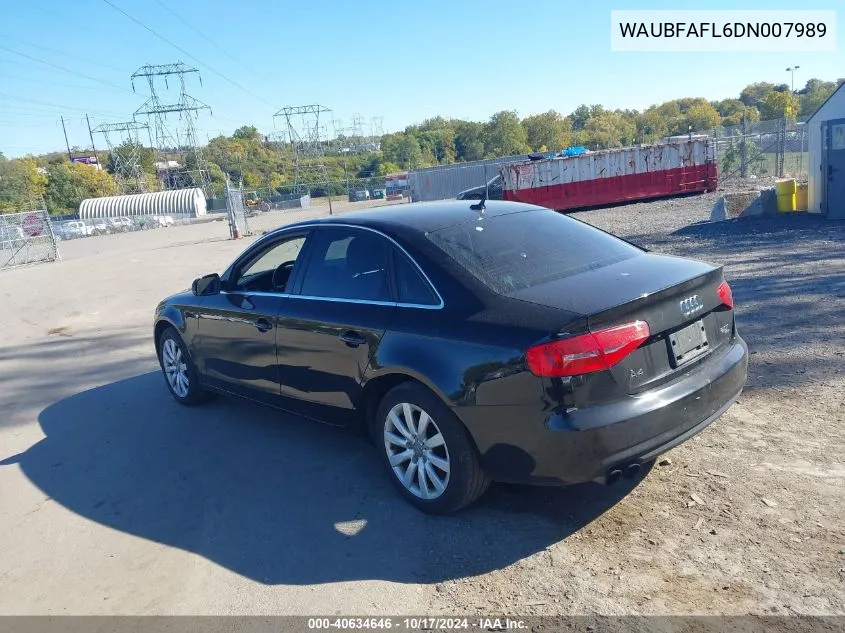 WAUBFAFL6DN007989 2013 Audi A4 2.0T Premium