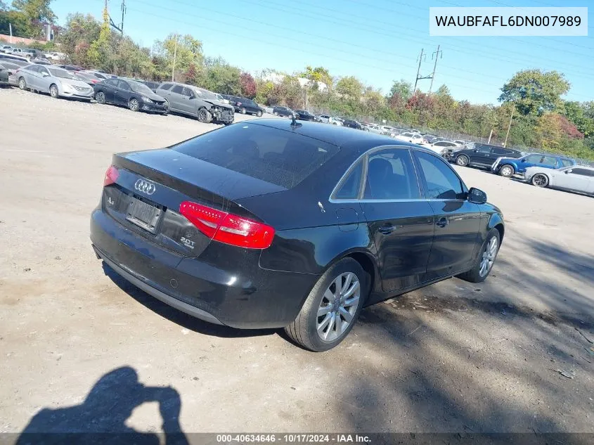 WAUBFAFL6DN007989 2013 Audi A4 2.0T Premium