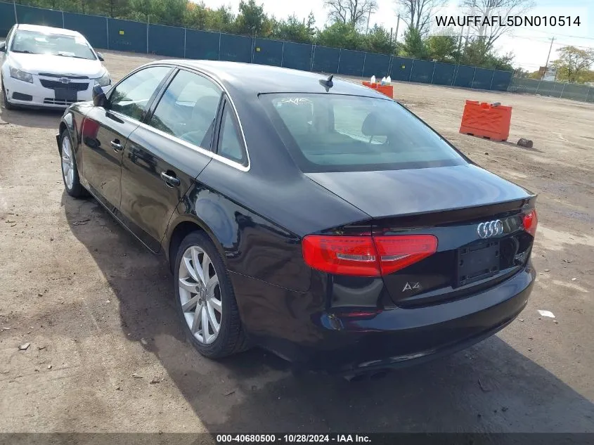 2013 Audi A4 2.0T Premium VIN: WAUFFAFL5DN010514 Lot: 40680500