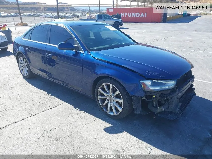 2013 Audi A4 Premium Plus VIN: WAUFFAFL1DN045969 Lot: 40742087