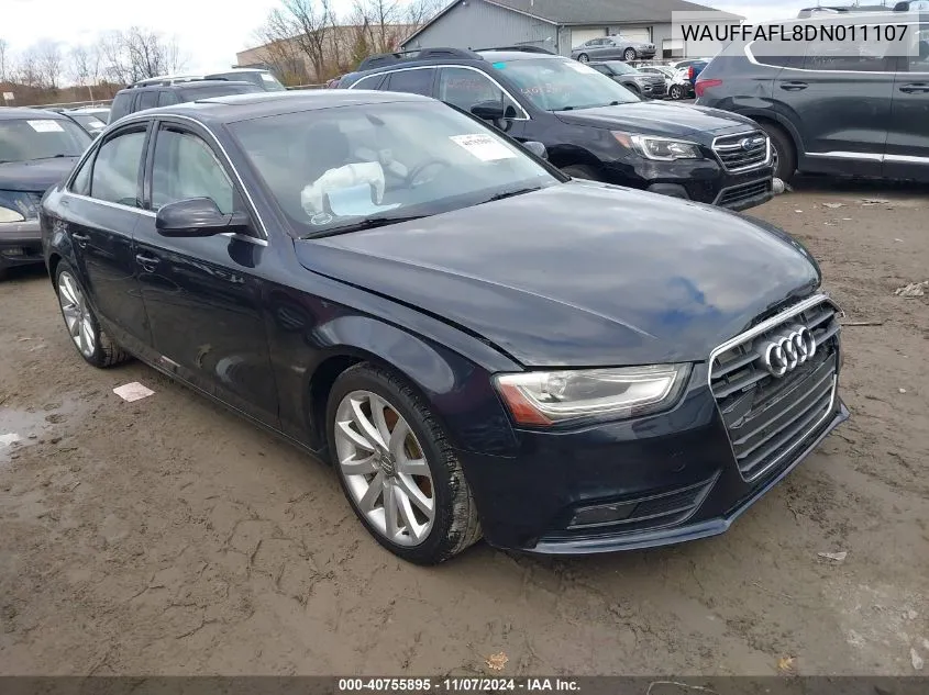 WAUFFAFL8DN011107 2013 Audi A4 2.0T Premium