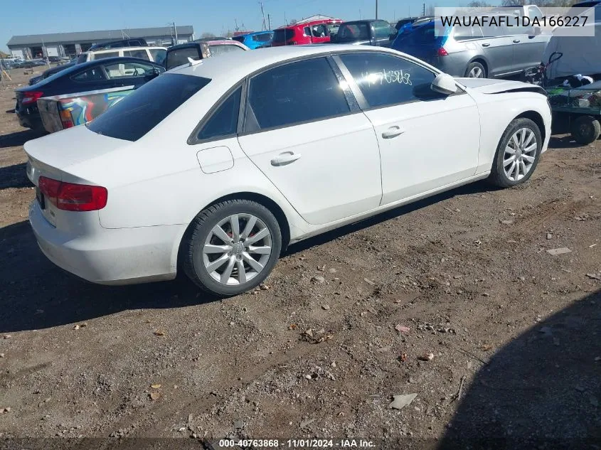 2013 Audi A4 2.0T Premium VIN: WAUAFAFL1DA166227 Lot: 40763868