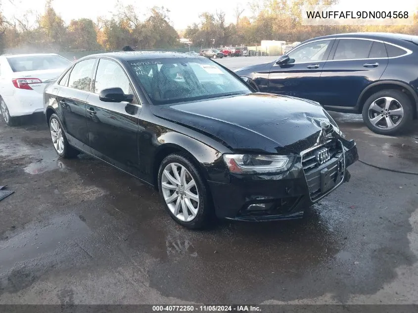 2013 Audi A4 2.0T Premium VIN: WAUFFAFL9DN004568 Lot: 40772250