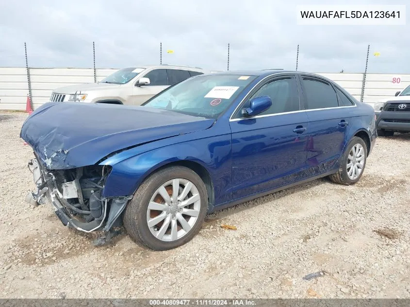 2013 Audi A4 2.0T Premium VIN: WAUAFAFL5DA123641 Lot: 40809477