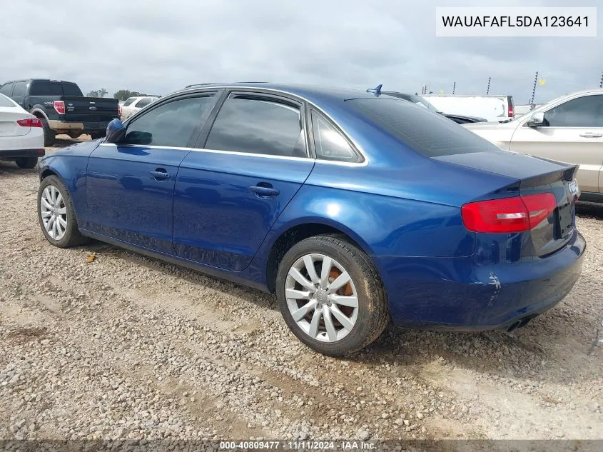 2013 Audi A4 2.0T Premium VIN: WAUAFAFL5DA123641 Lot: 40809477