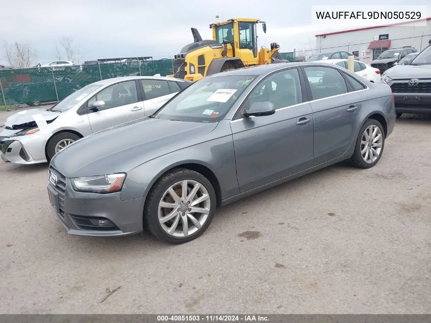 2013 Audi A4 2.0T Premium VIN: WAUFFAFL9DN050529 Lot: 40851503