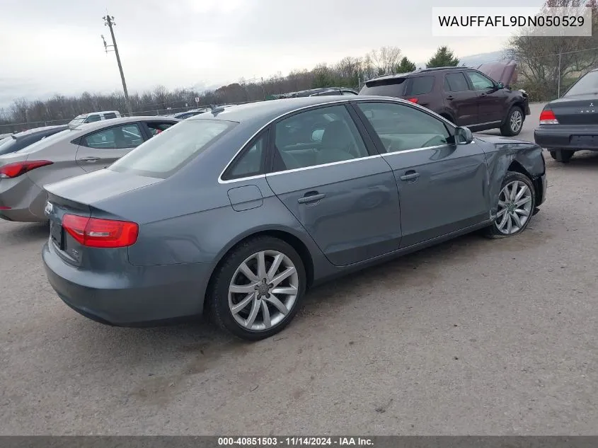 2013 Audi A4 2.0T Premium VIN: WAUFFAFL9DN050529 Lot: 40851503