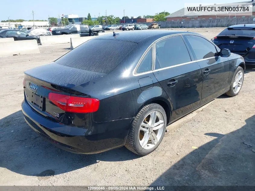 WAUFFCFL3EN003784 2014 Audi A4 Premium Plus